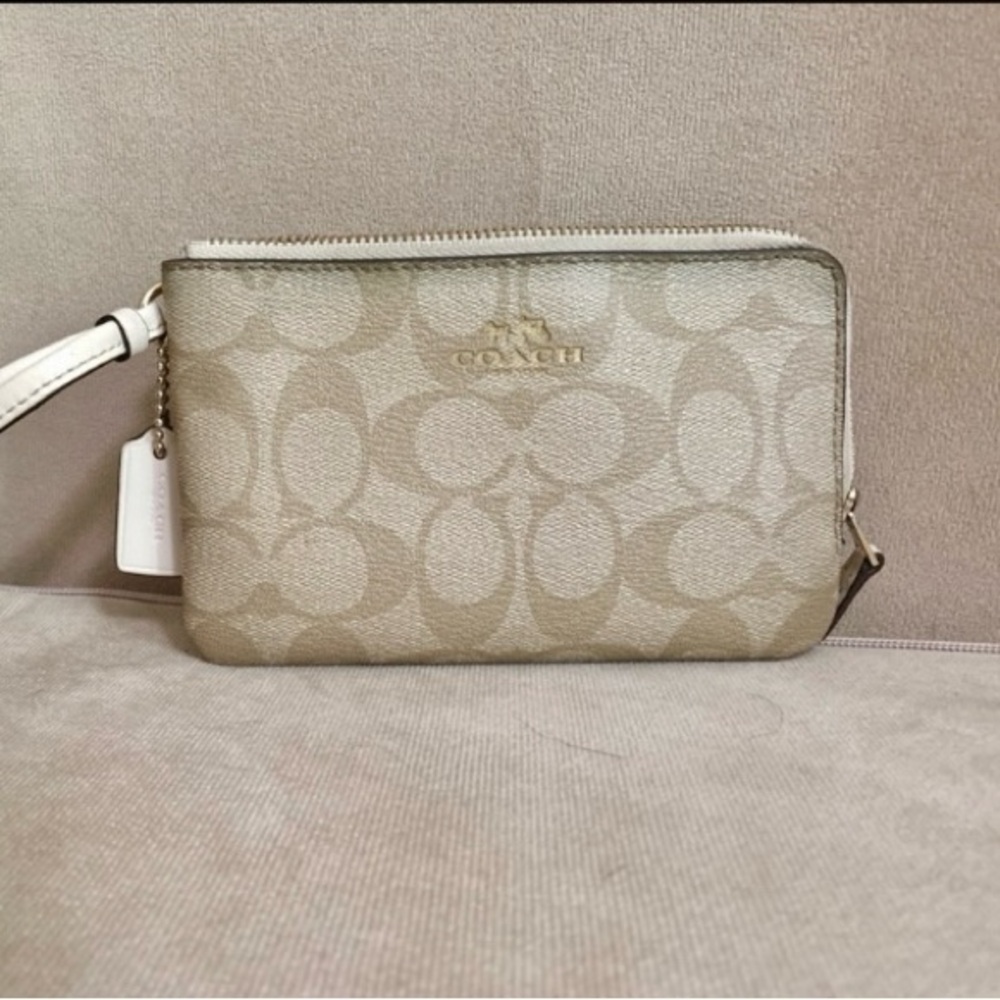 Coach Double Zip Wristlet (wallet)